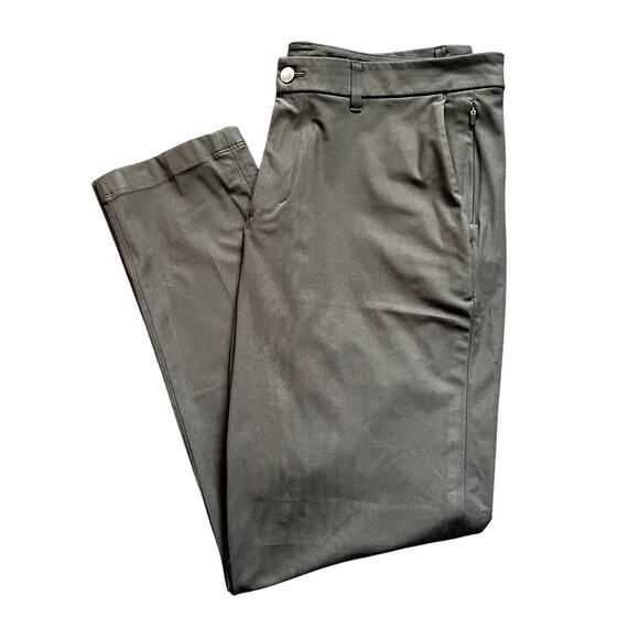 Lululemon Commission Pant Slim *Warpstreme Green 36x30 Men's Casual Work Pants - Picture 1 of 6